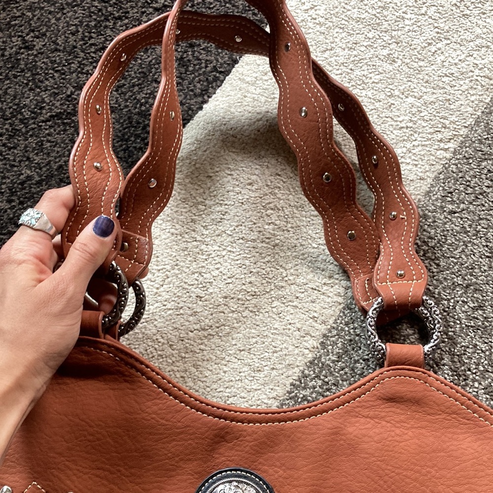 Women’s leather western bag - Picture 7 of 9